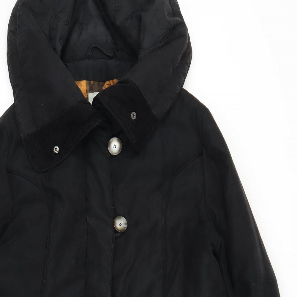 Loft Fashion Womens Black   Parka Coat Size 10