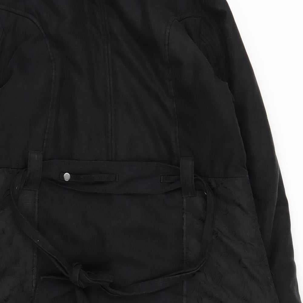 Loft Fashion Womens Black   Parka Coat Size 10