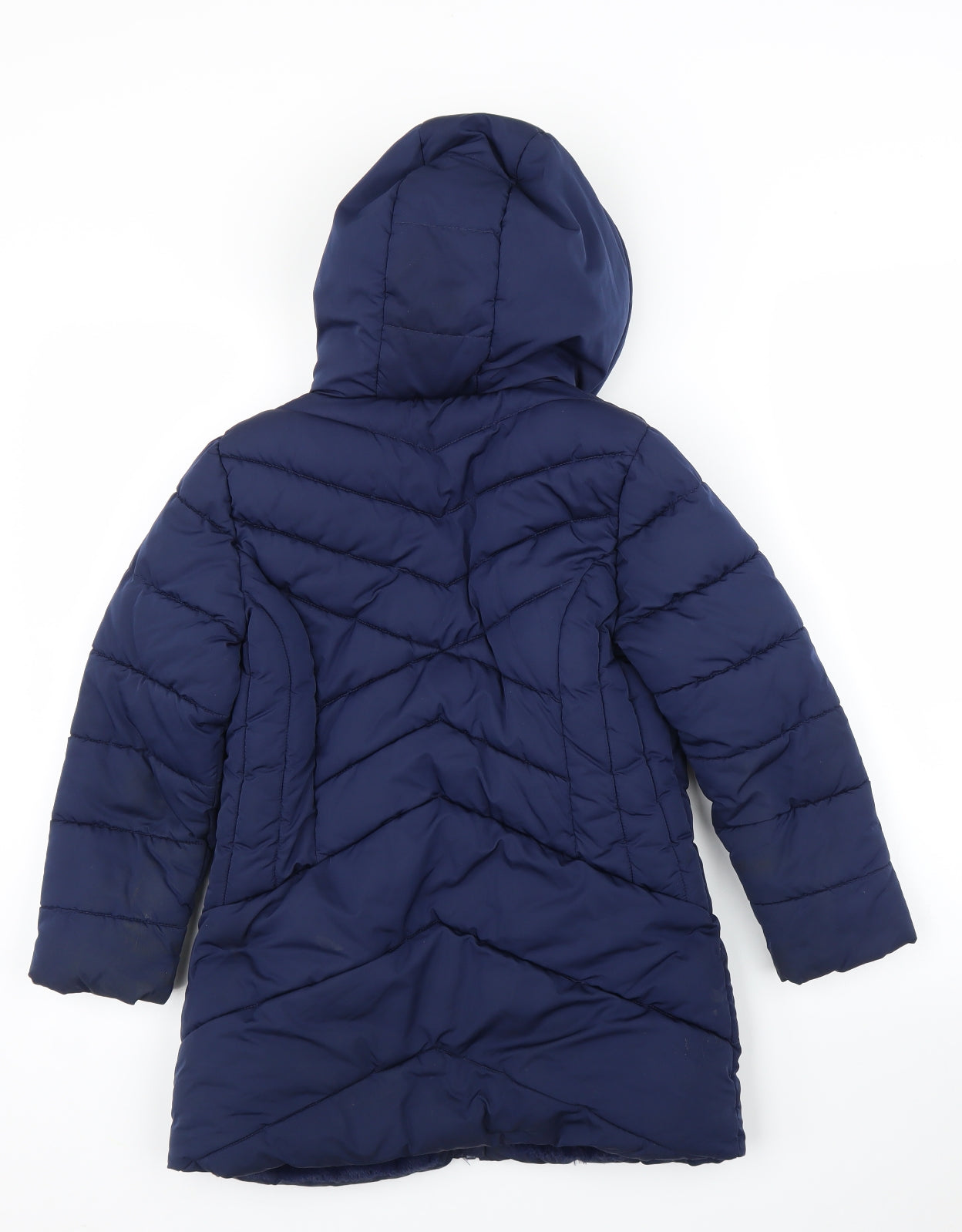 George Girls Blue   Puffer Jacket Coat Size 7-8 Years