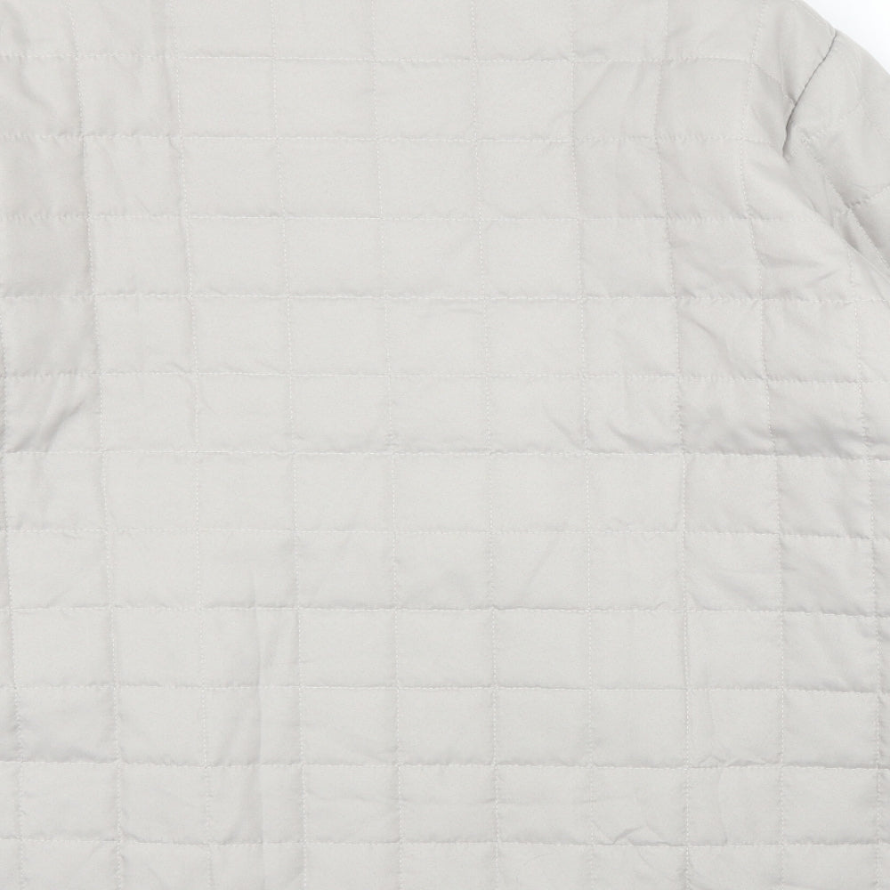 Preworn Womens Beige   Quilted Coat Size 22