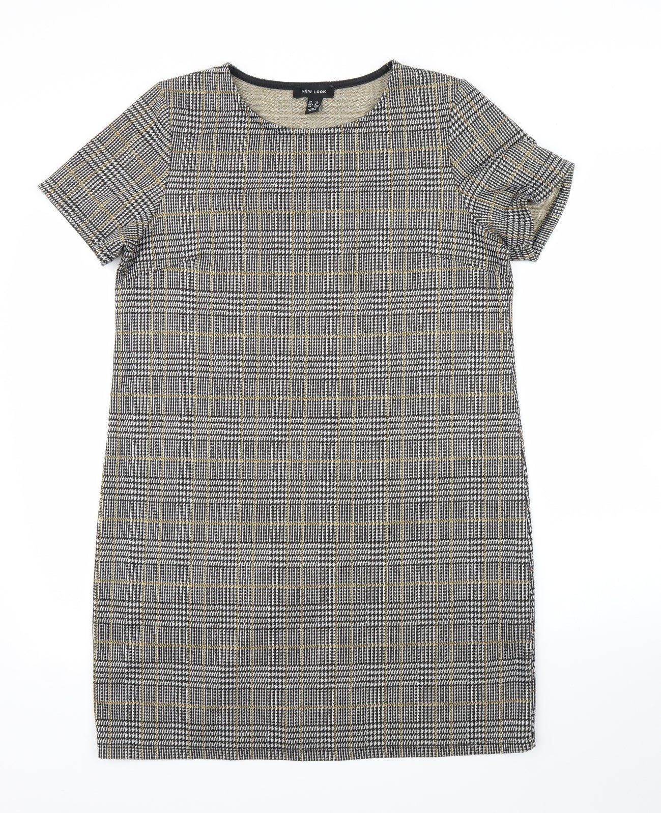 New Look Womens Brown Plaid  Shift  Size 12