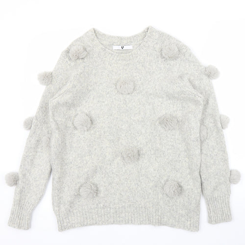 Very Womens Grey   Pullover Jumper Size 12