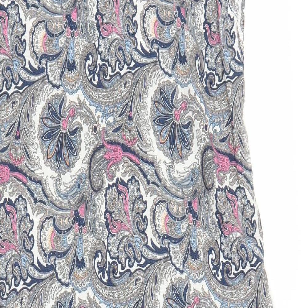 Dorothy Perkins Womens Blue Paisley  Shift  Size 14
