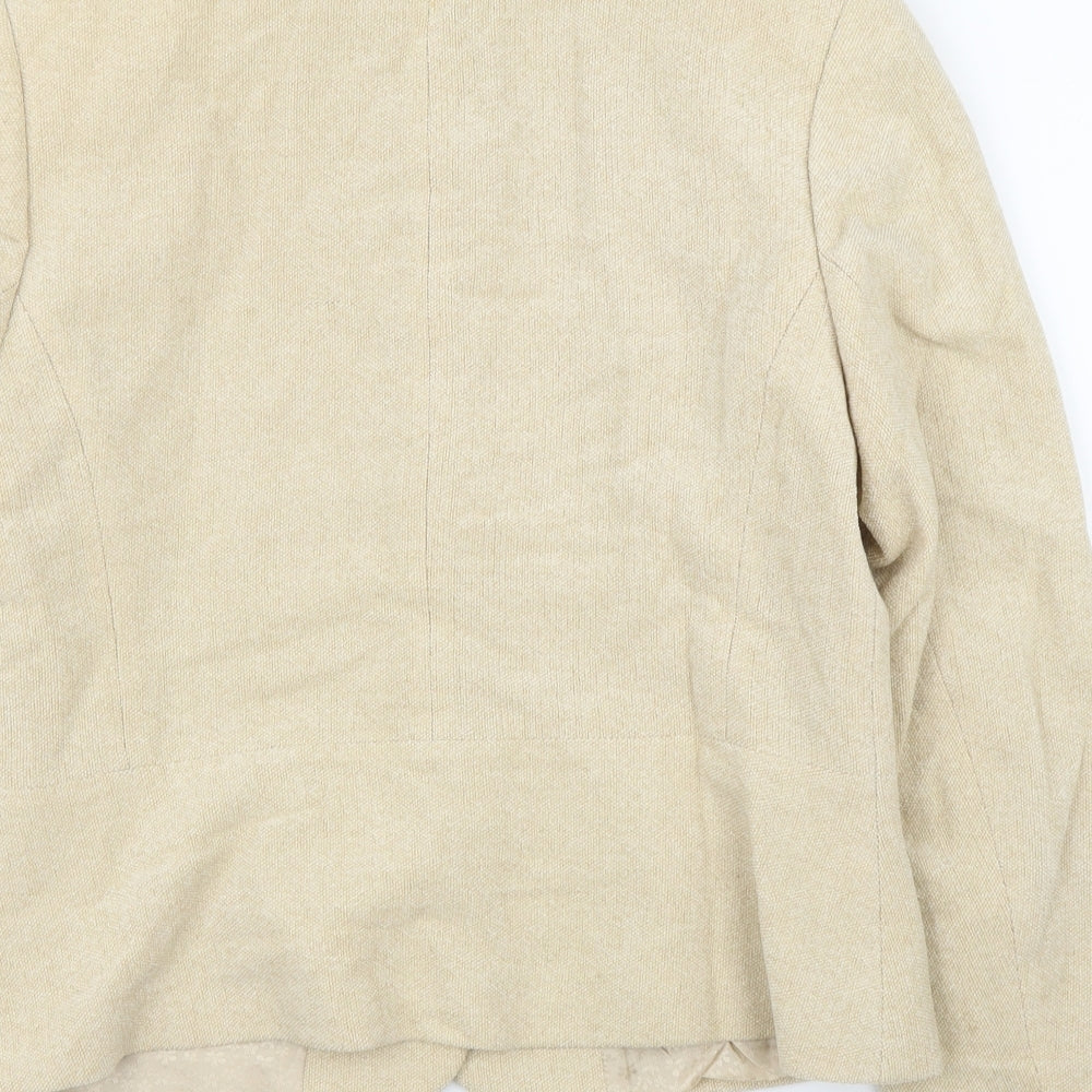 Laura Ashley Womens Beige   Cardigan Jumper Size 14