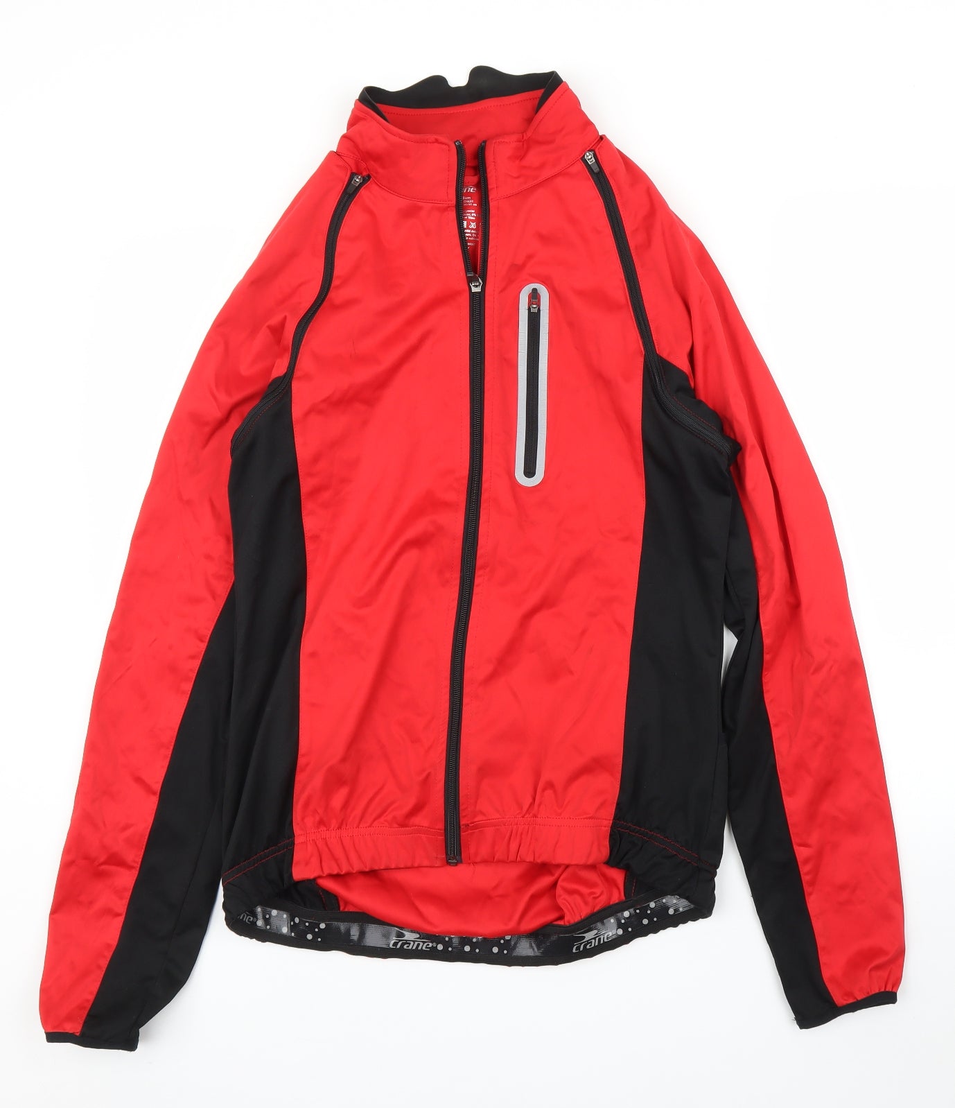 Crane Mens Red   Anorak Coat Size M