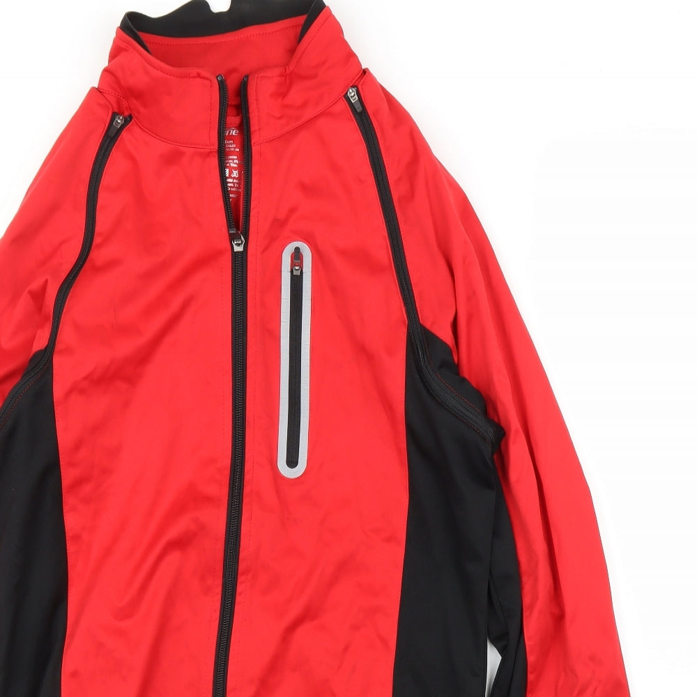 Crane Mens Red   Anorak Coat Size M