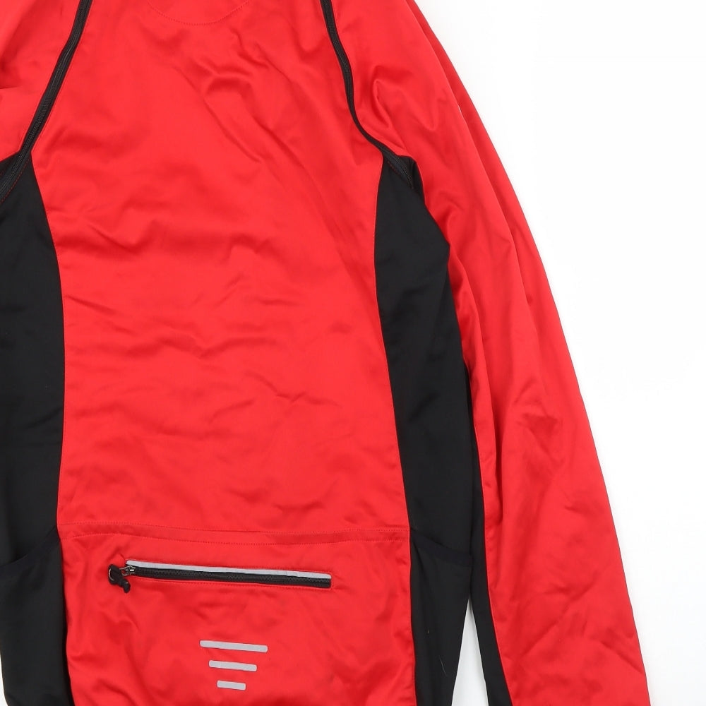 Crane Mens Red   Anorak Coat Size M