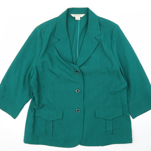 TanJay Womens Green   Cardigan Jumper Size 12  - Jacket