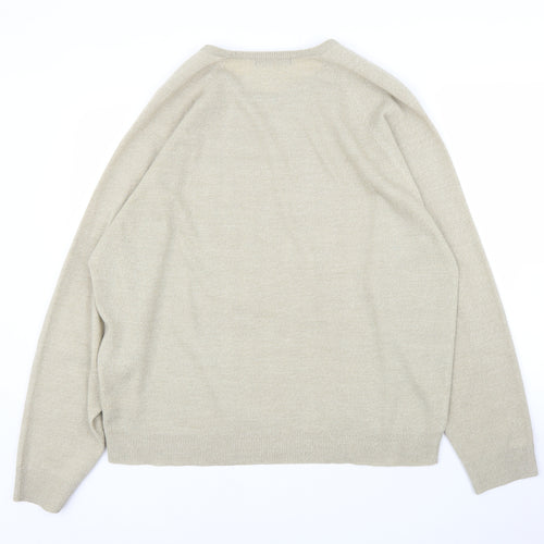 BHS Mens Beige   Pullover Jumper Size XL