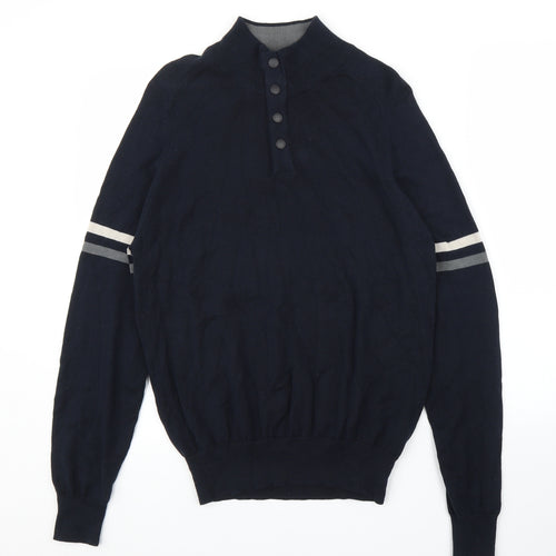 Blue Harbour Mens Blue   Pullover Jumper Size S