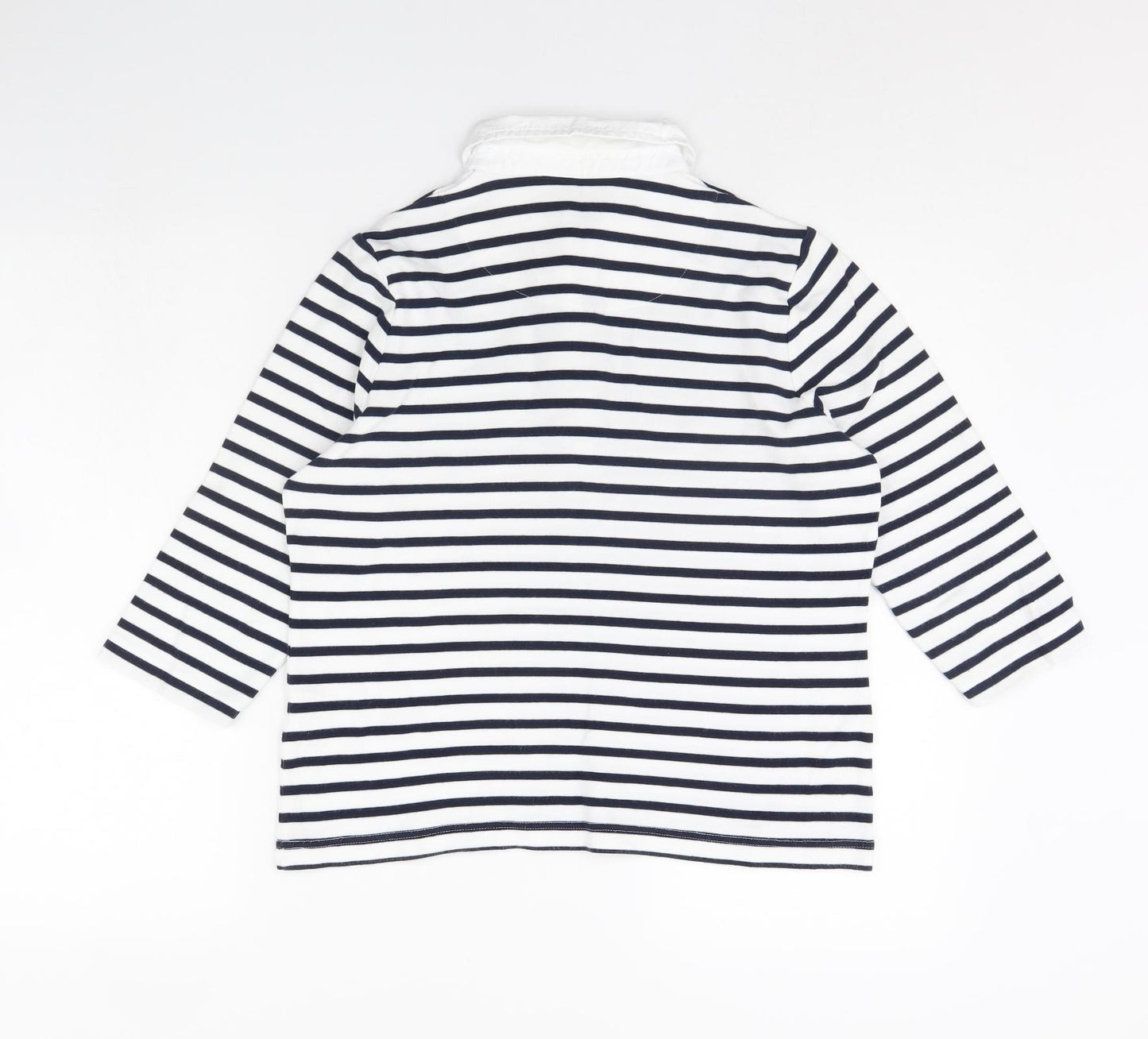 DASH Womens Blue Striped  Pullover Jumper Size 12