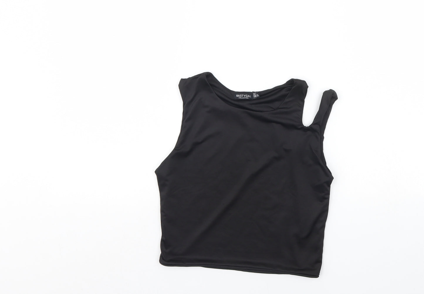 Nasty Gal Womens Black   Cropped Tank Size 8