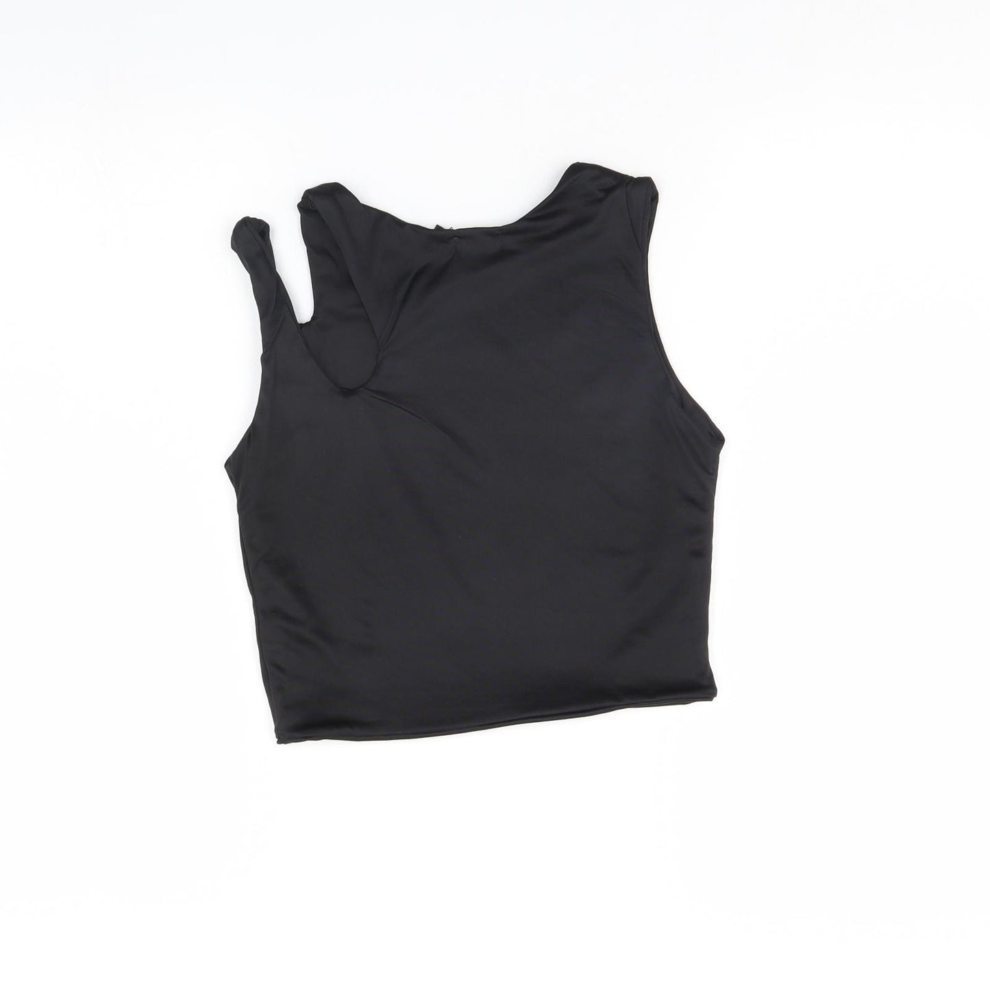 Nasty Gal Womens Black   Cropped Tank Size 8