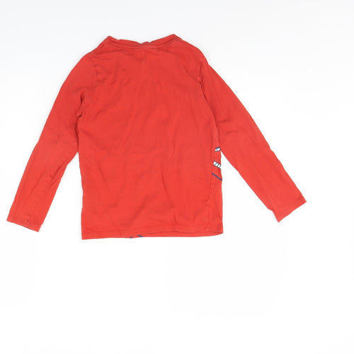 H&M Girls Red   Basic T-Shirt Size 6 Years  - Rocket