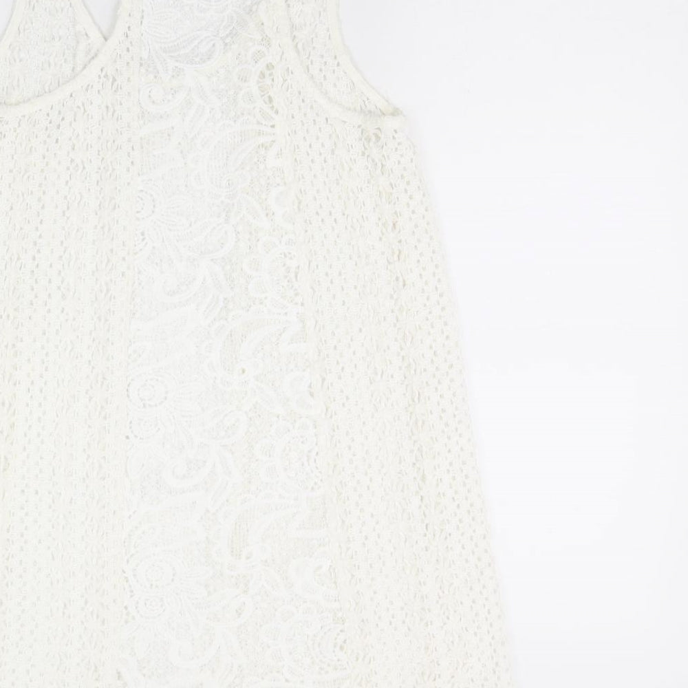F&F Womens Ivory   Basic Tank Size S