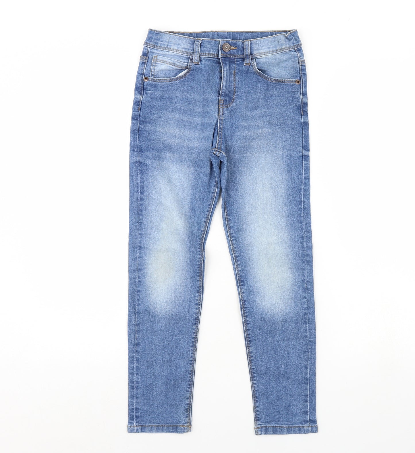 F&F Boys Blue  Denim Skinny Jeans Size 8 Years