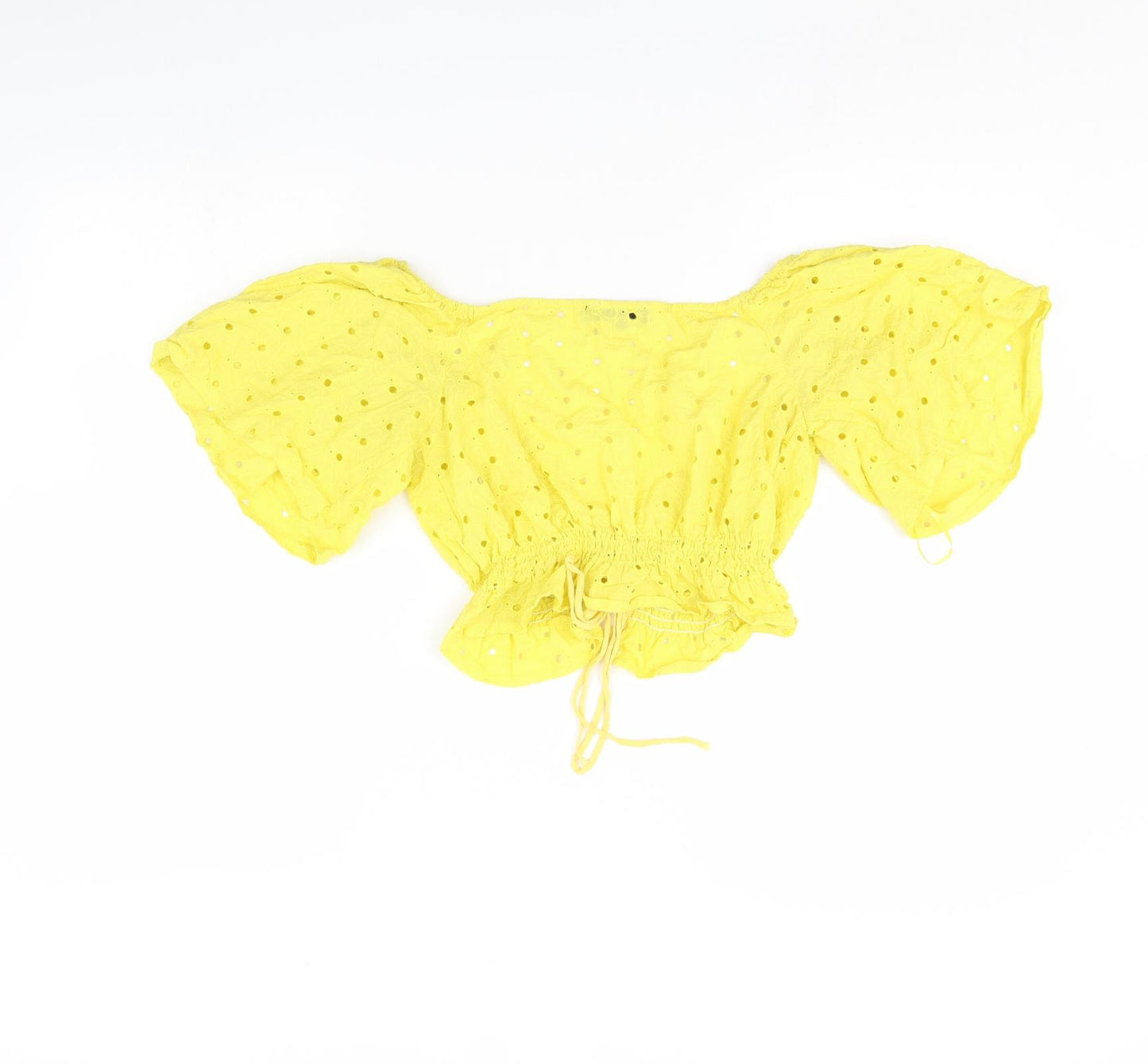 Love & Other things Womens Yellow   Basic Blouse Size S