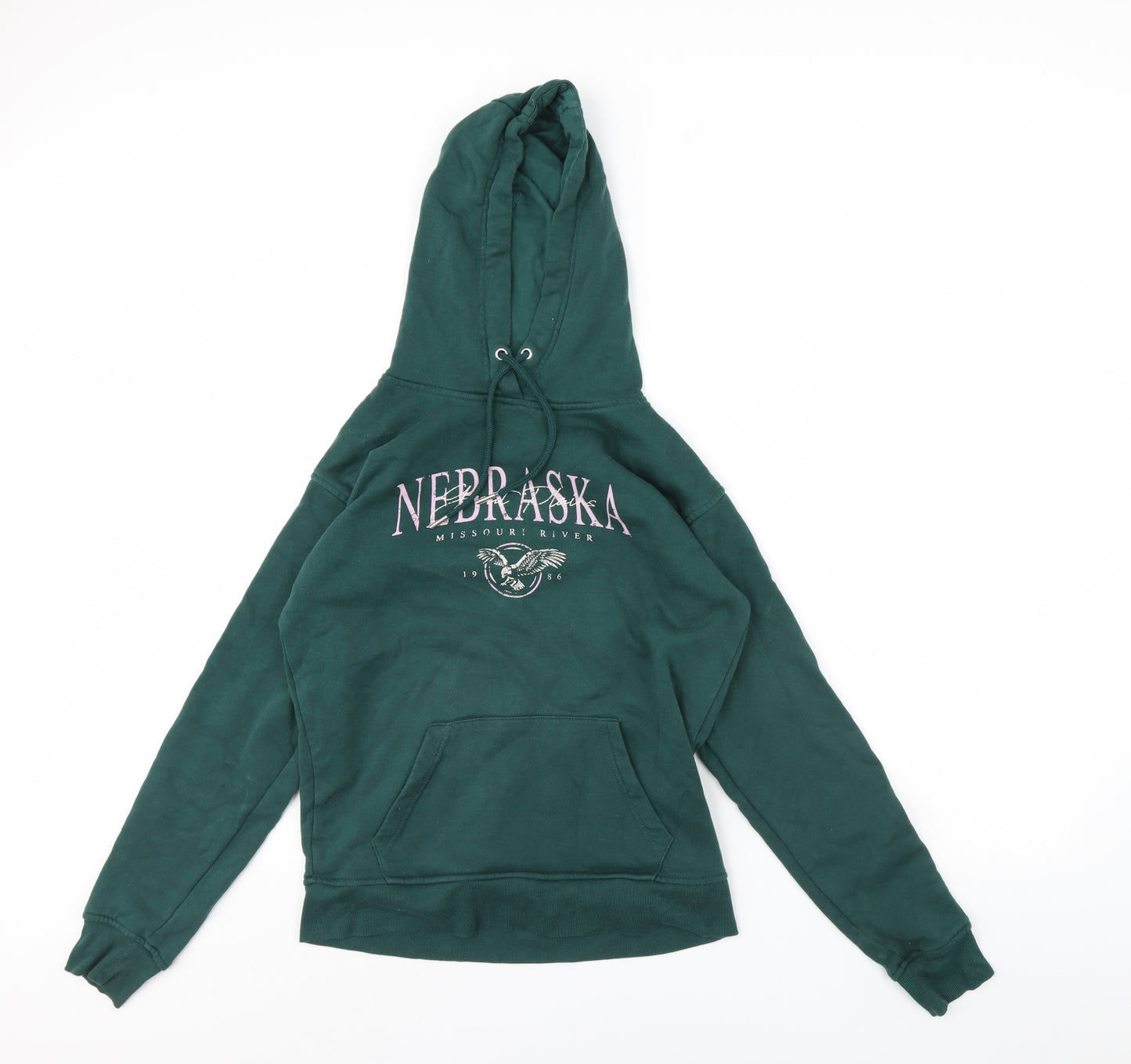Primark Womens Green   Pullover Hoodie Size XS  - Nebraska