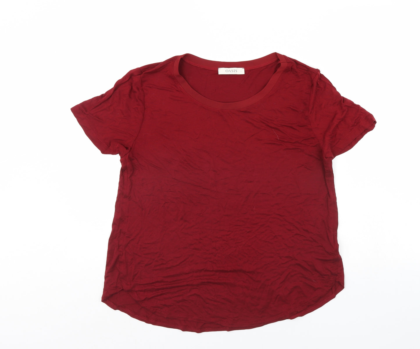 Oasis Womens Red   Basic T-Shirt Size L