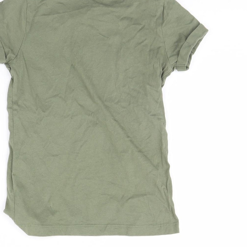 Primark Girls Green   Basic T-Shirt Size 7 Years  - Brooklyn