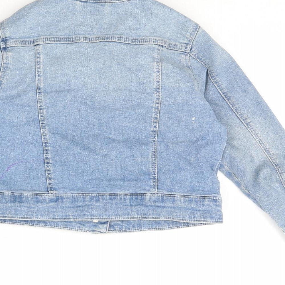 Denim & Co. Girls Blue  Denim Jacket  Size 6 Years
