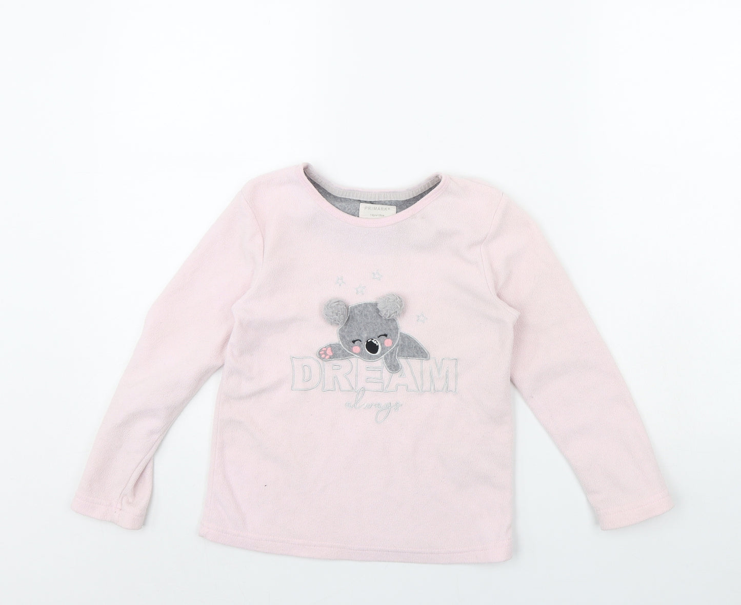 Primark Girls Pink Solid  Cami Pyjama Top Size 7 Years  - Koala Bear