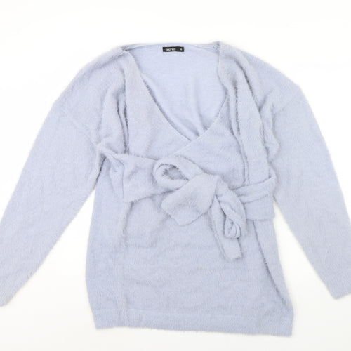 Boohoo Womens Blue   Pullover Jumper Size M