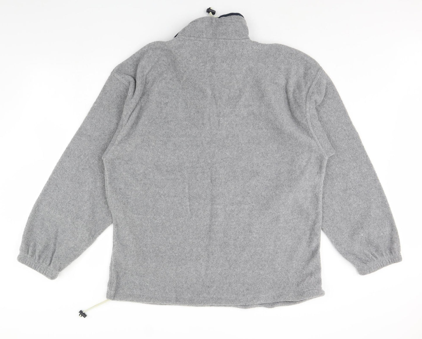CS Active Mens Grey  Fleece Henley Jumper Size L