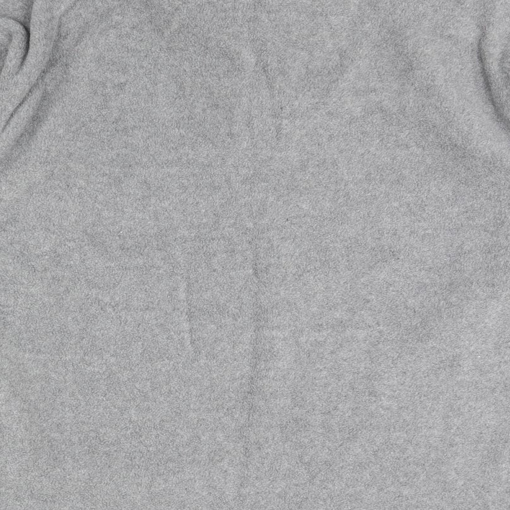 CS Active Mens Grey  Fleece Henley Jumper Size L