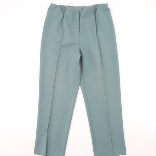 Slimma Womens Green   Trousers  Size 14 L28 in