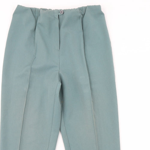 Slimma Womens Green   Trousers  Size 14 L28 in