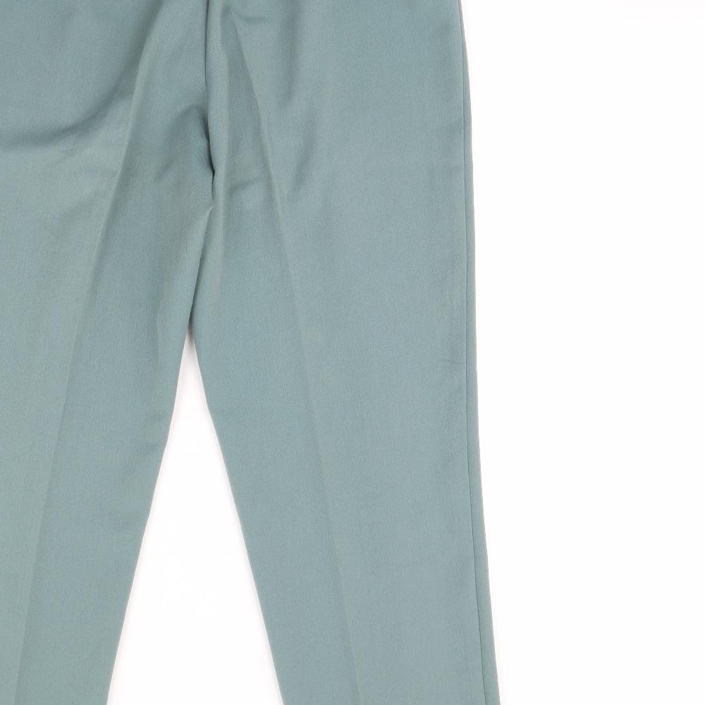 Slimma Womens Green   Trousers  Size 14 L28 in