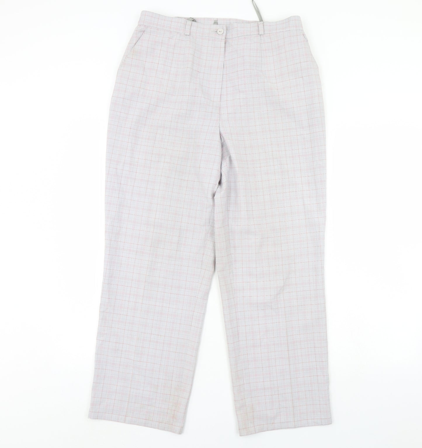 Gelco Mens Grey Check  Trousers  Size 32 in L30 in