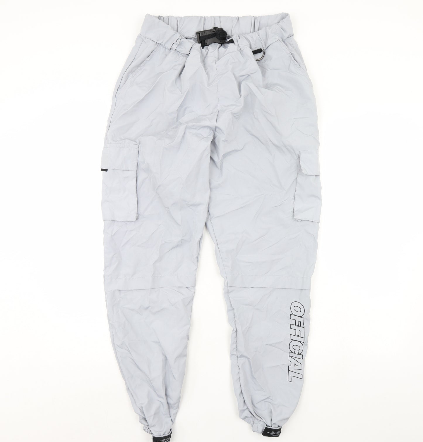Boohoo Mens Grey   Trousers  Size L L29 in
