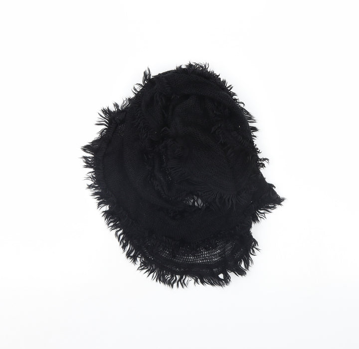 Preworn Womens Black    Scarf
