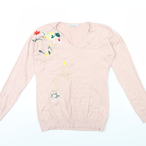 Damod Womens Pink   Pullover Jumper Size L