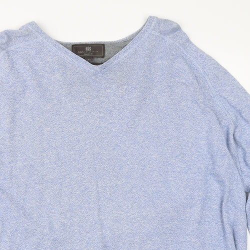 Marks and Spencer Mens Blue   Pullover Jumper Size XL