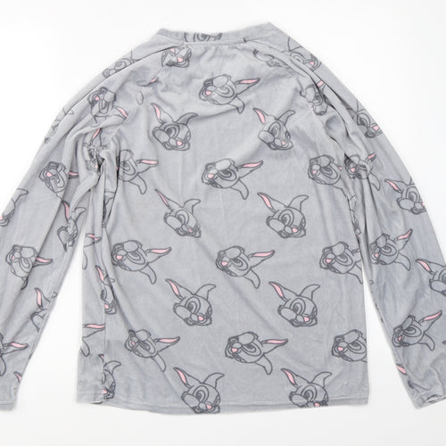 Primark Womens Grey Solid  Top Pyjama Top Size XS  - disney