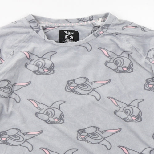 Primark Womens Grey Solid  Top Pyjama Top Size XS  - disney