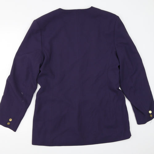 First Avenue Womens Purple   Jacket Blazer Size 14