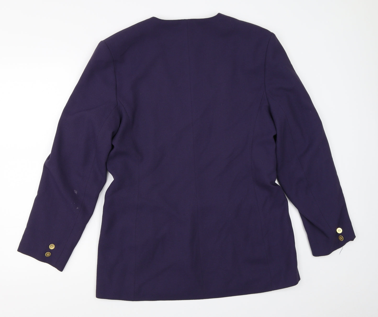 First Avenue Womens Purple   Jacket Blazer Size 14