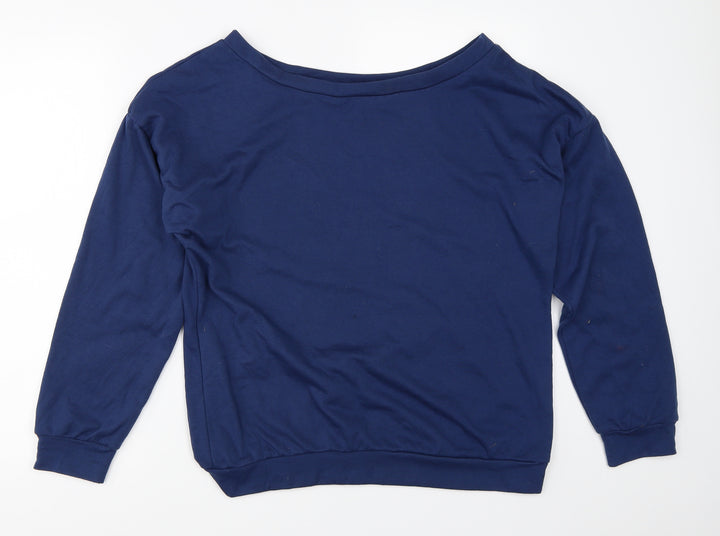 Preworn Womens Blue   Pullover Sweatshirt Size M