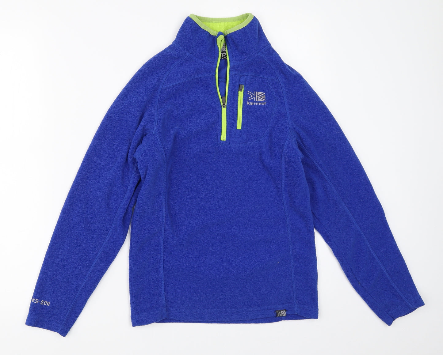 Karrimor Boys Blue  Fleece Henley Sweatshirt Size 9-10 Years