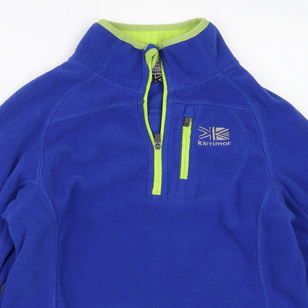 Karrimor Boys Blue  Fleece Henley Sweatshirt Size 9-10 Years