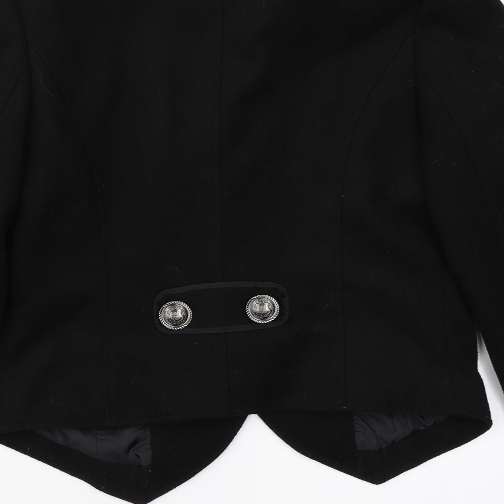 George Womens Black   Military Jacket Coat Size 10