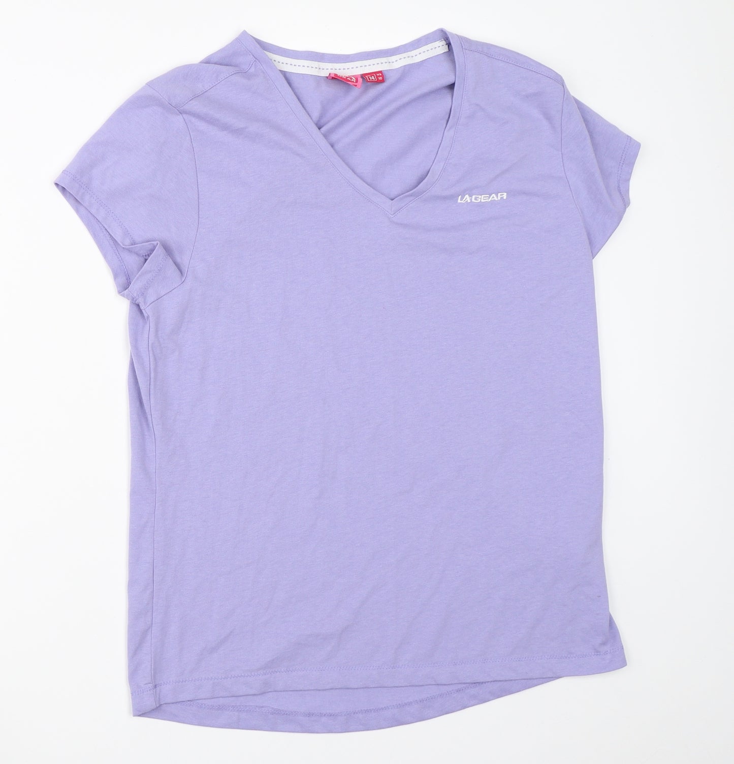 LA Gear Womens Purple   Basic T-Shirt Size 14