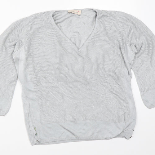 Per Una Womens Grey   Pullover Jumper Size 14