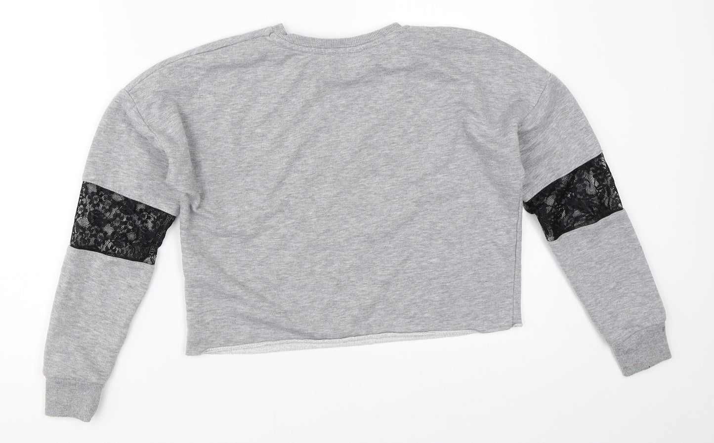 Candy Couture Girls Grey   Pullover Sweatshirt Size 12 Years