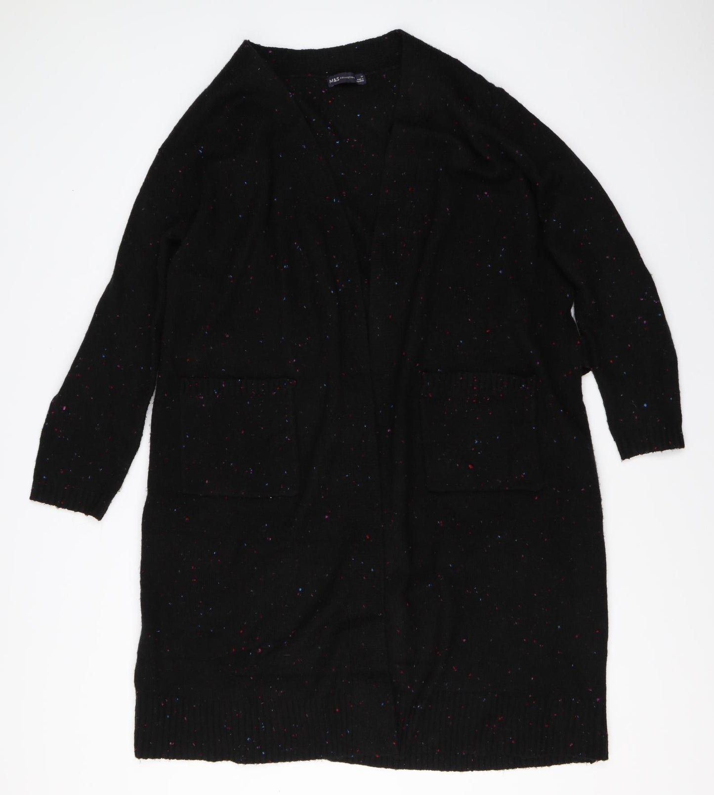 Marks and Spencer Womens Black   Cardigan Jumper Size M