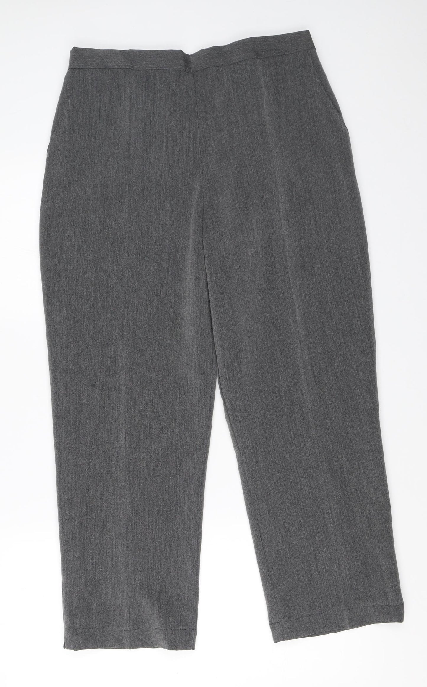 BASSINI Womens Grey   Trousers  Size 16 L25 in